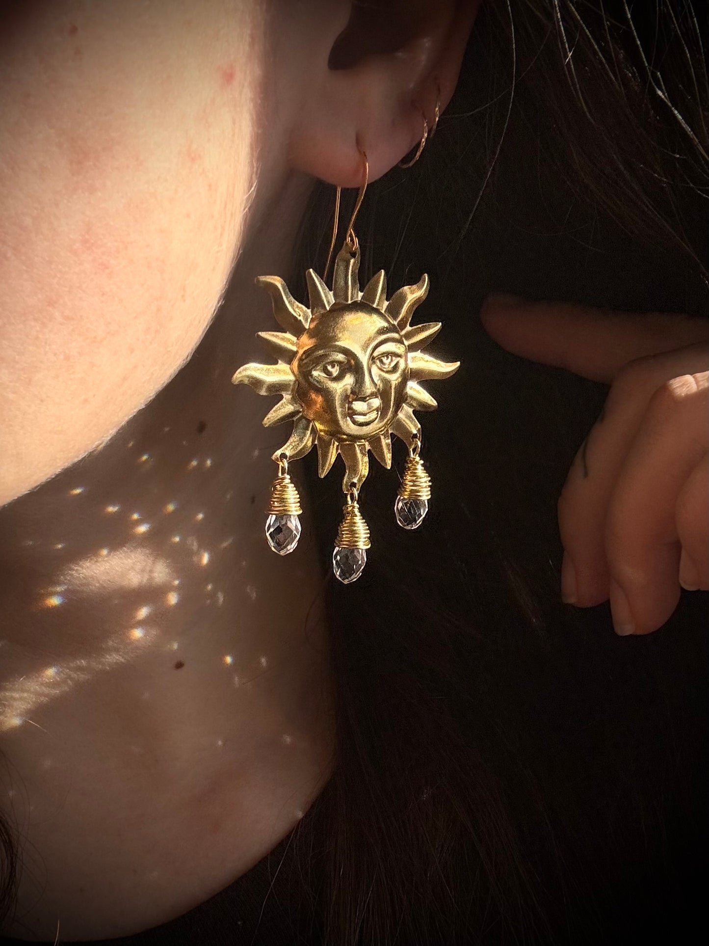 Helios Sun Earrings ~ prisms
