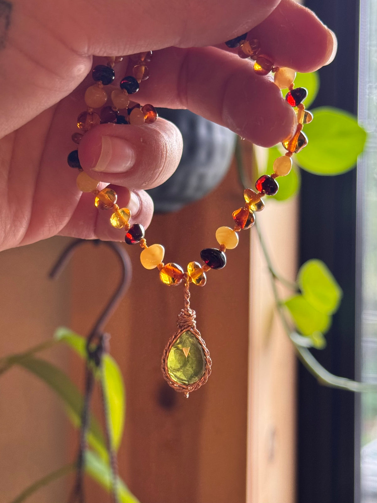 New Green Vesuvianite customizable necklaces