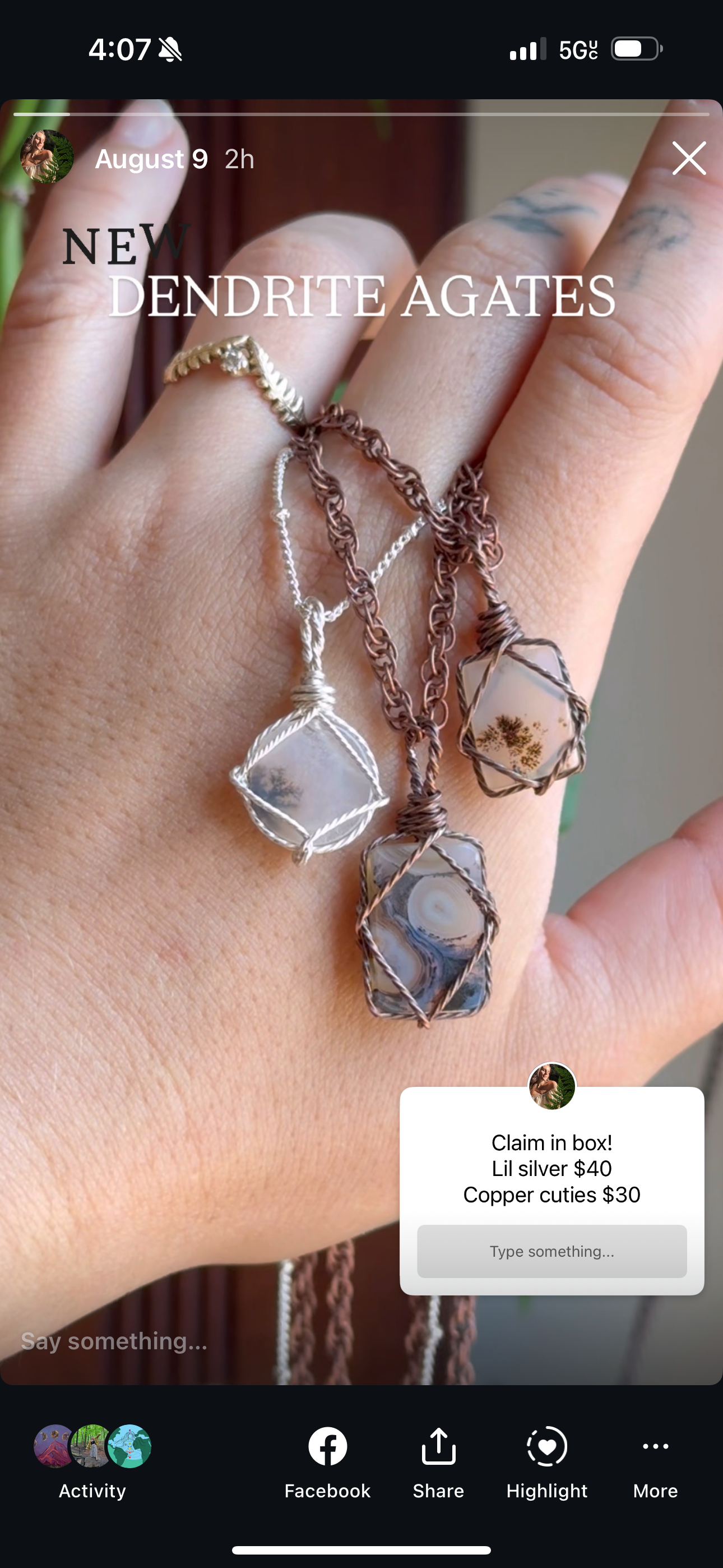 Dendrite Agate mini (mini)