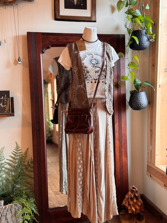 Eco Dye ~ crochet vest one size fits most S-XL