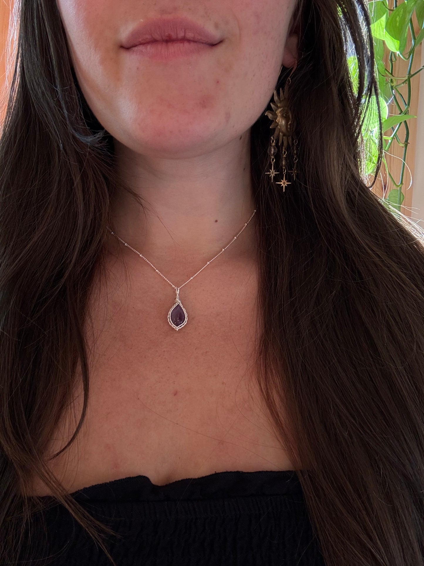 Amethyst Teardrop in Sterling