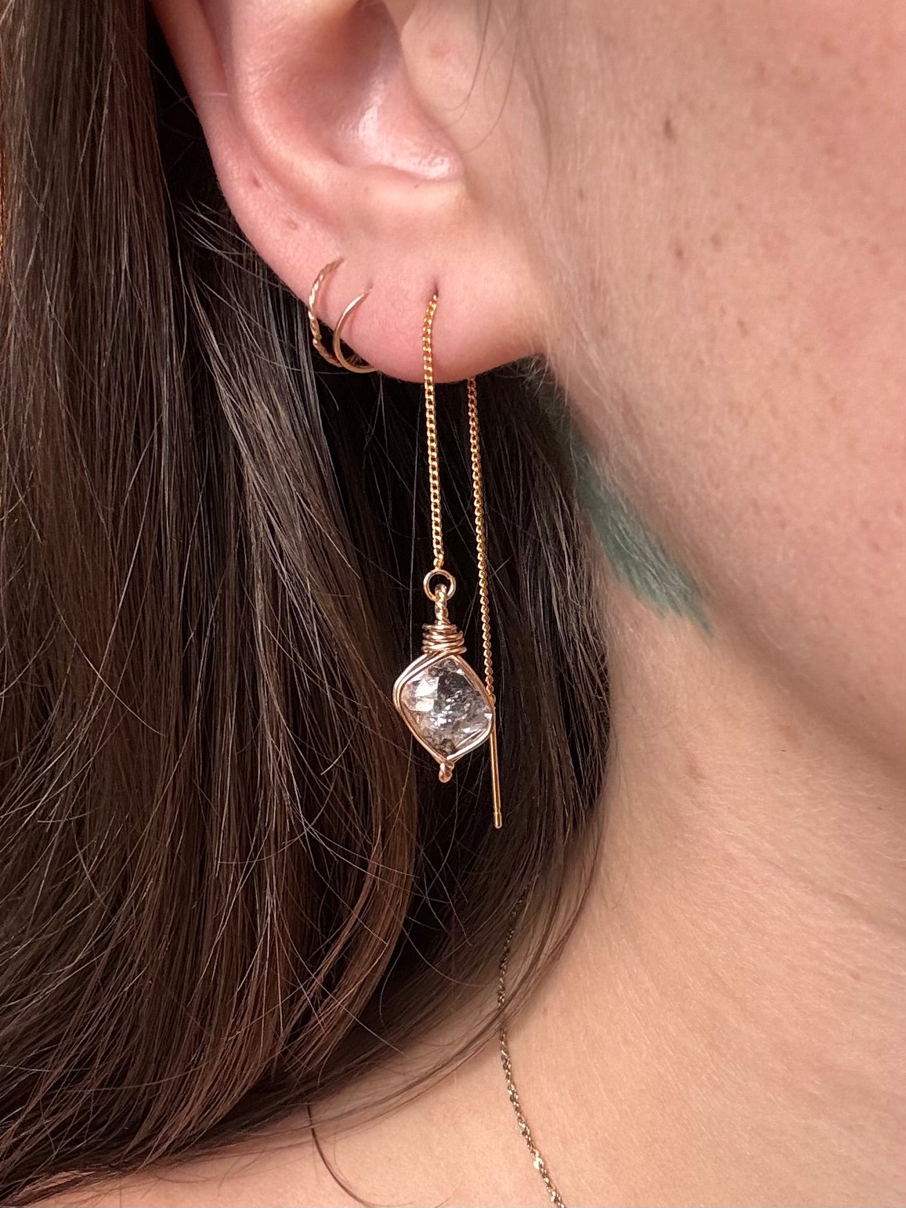 Gold Herkimer Threaders