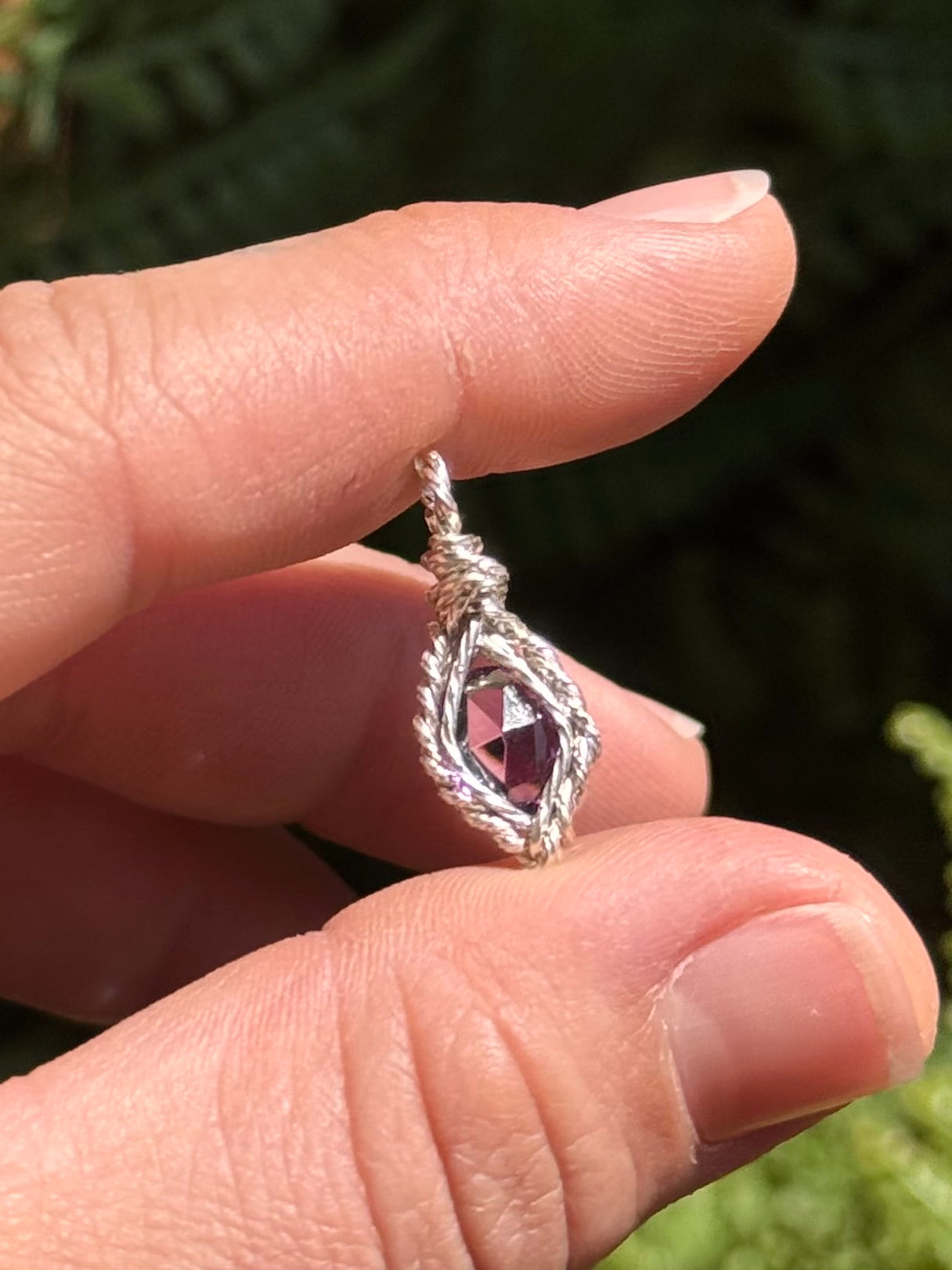 Mini Amethyst in Sterling
