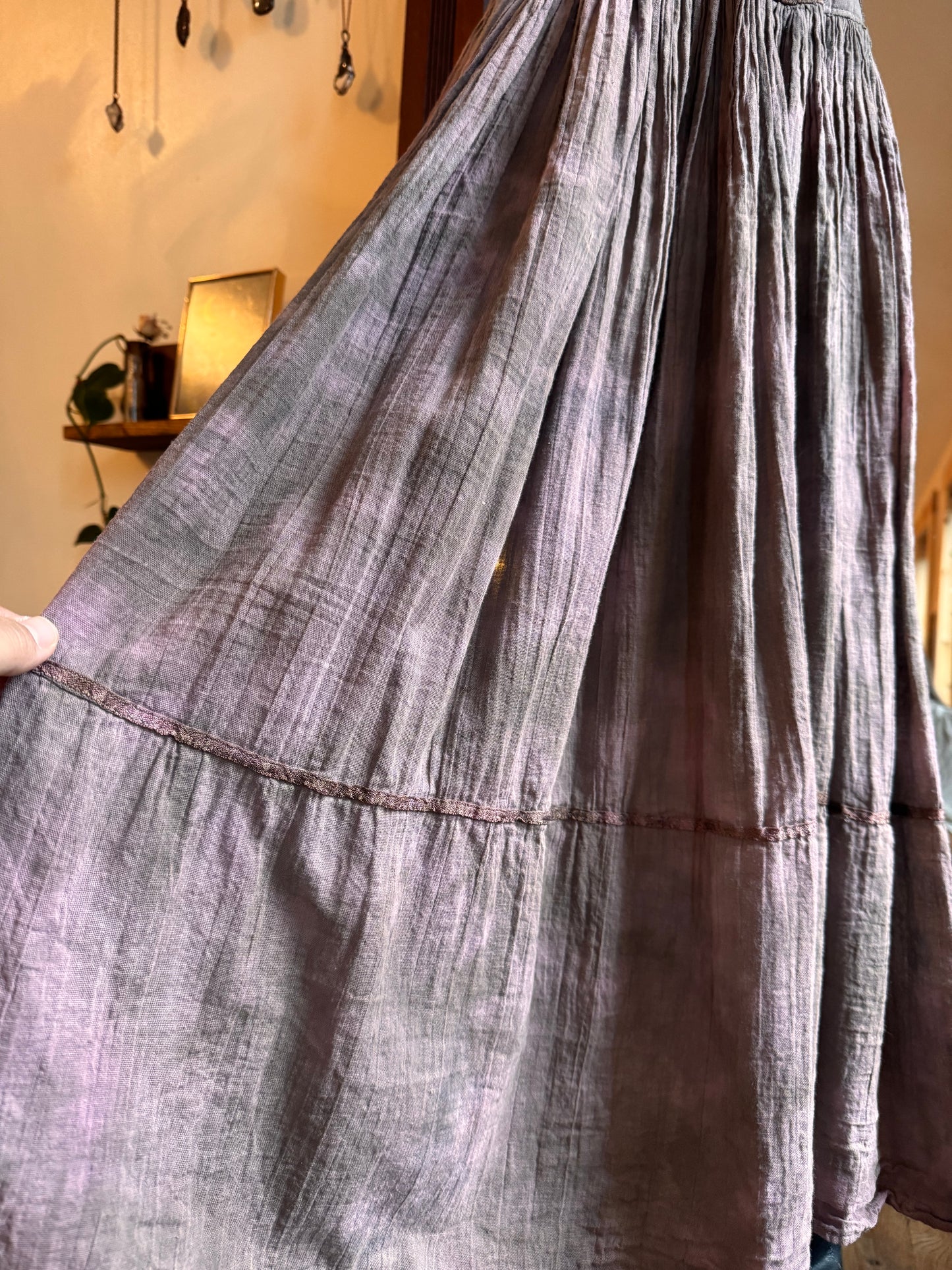 Eco Dye ~ Upcycled Dark Fairy dress size M-L