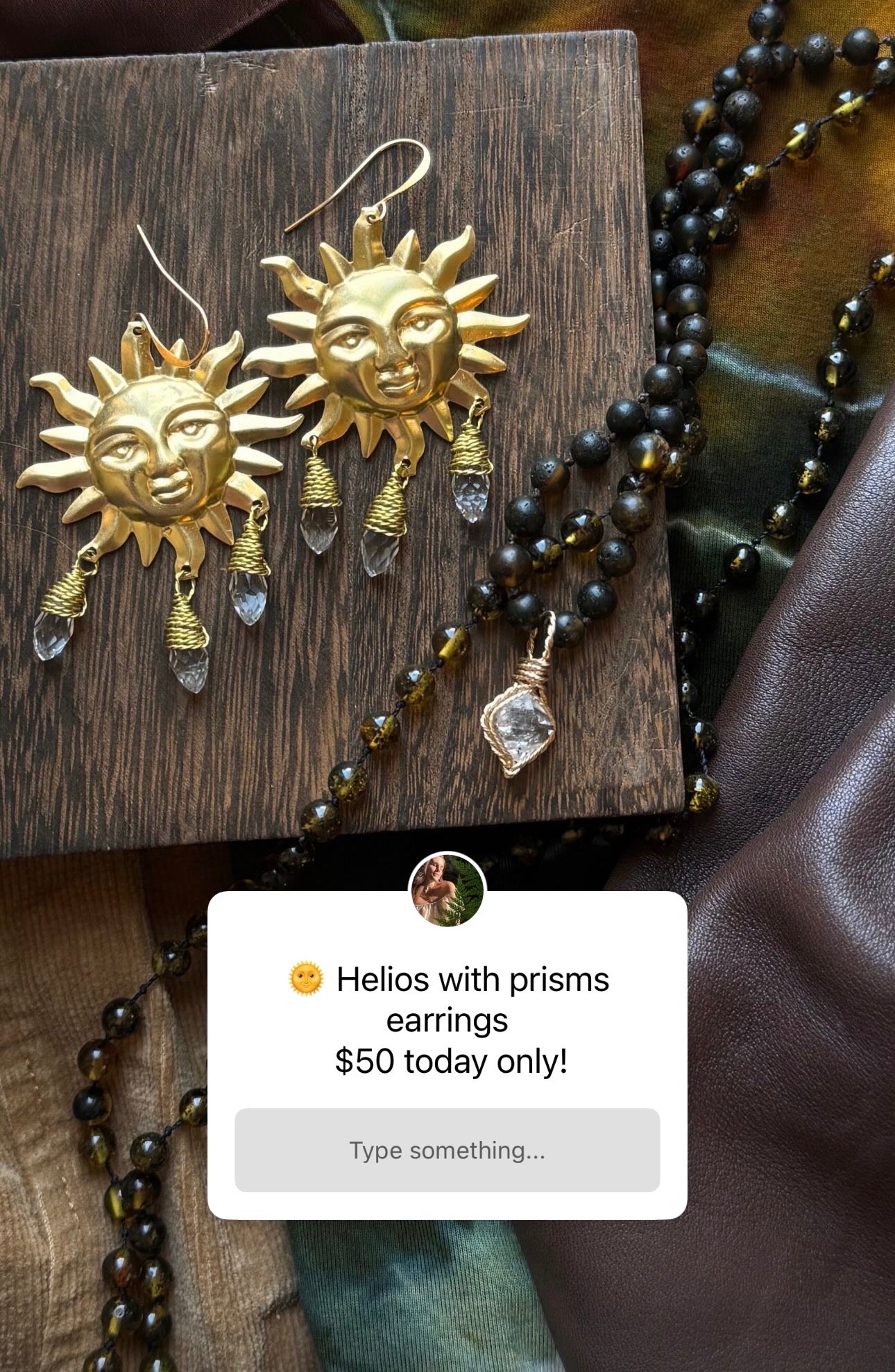 Helios sun earrings