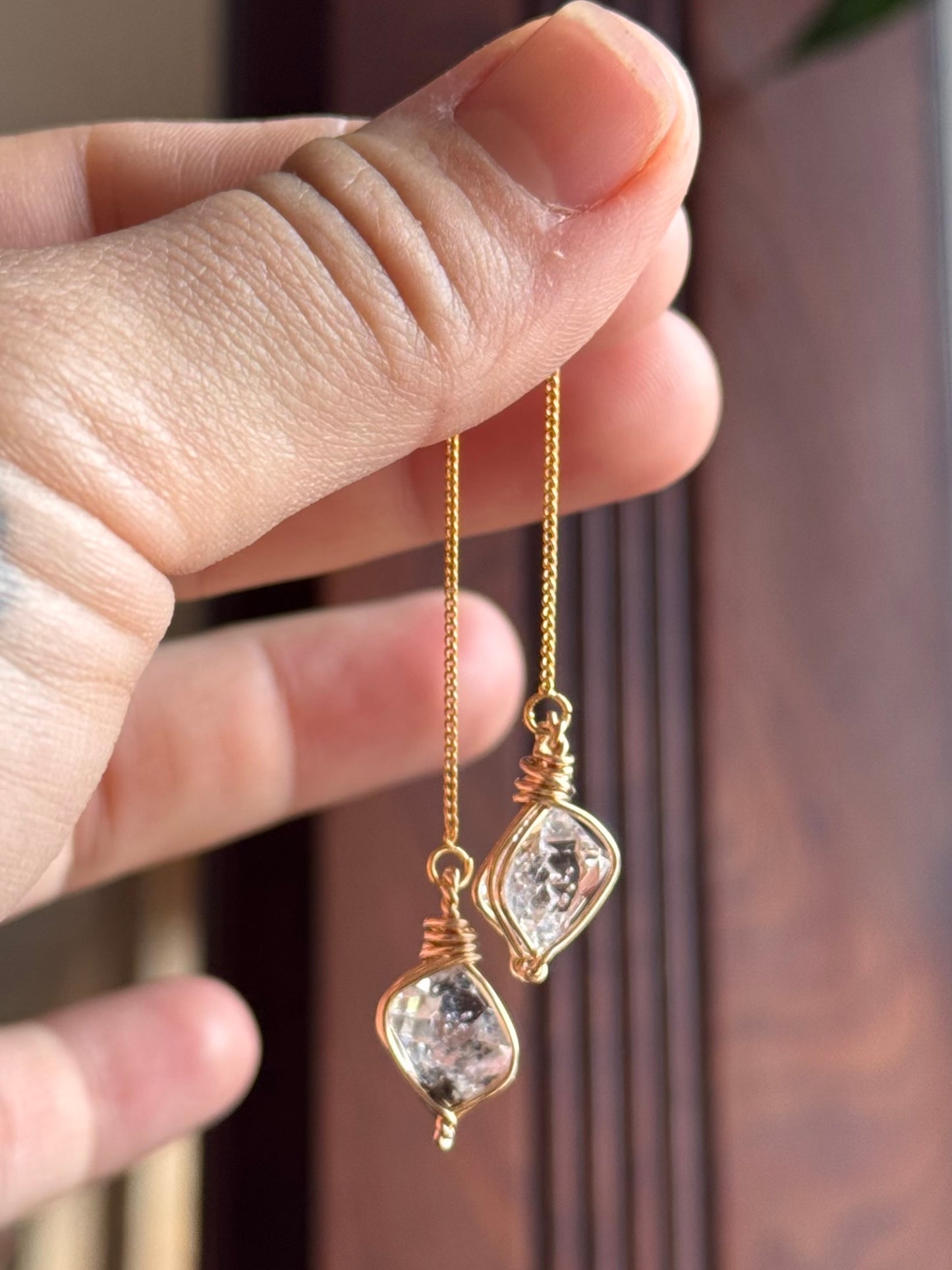 Gold Herkimer Threaders