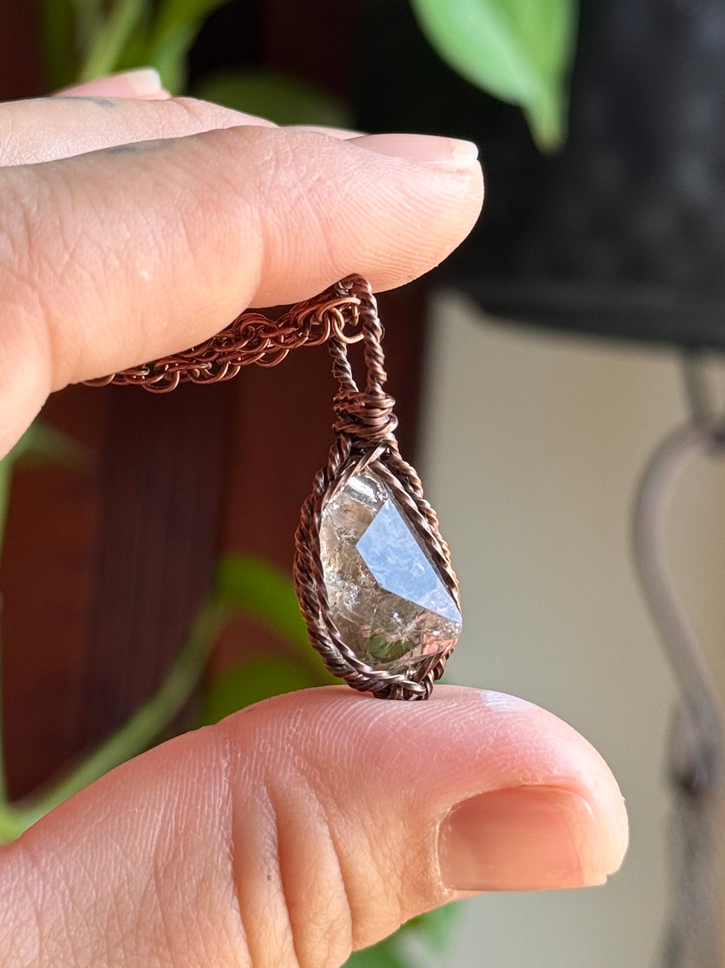 Baroque Herkimer Diamond Pendant