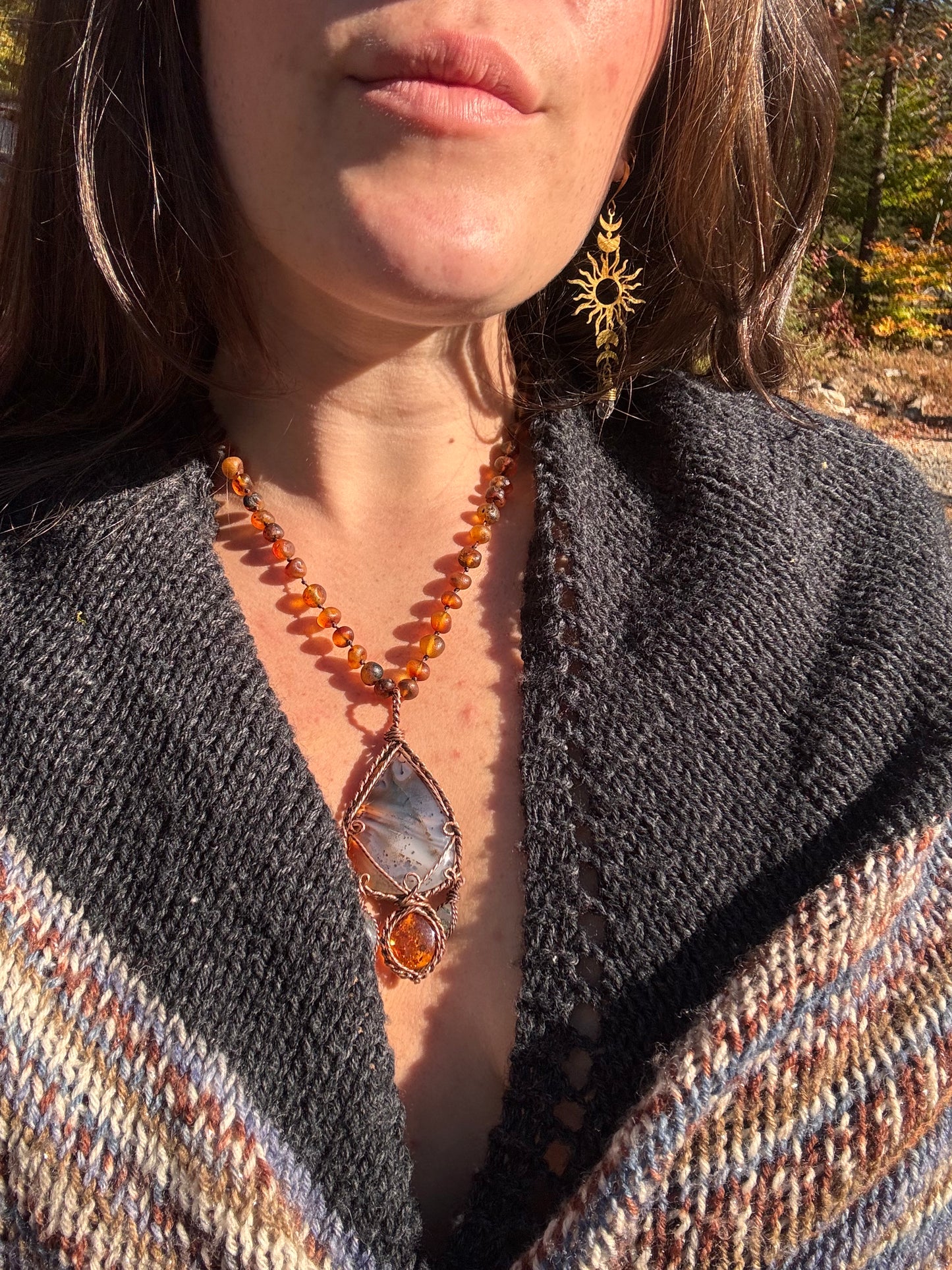 Montana Agate Mother Medallion