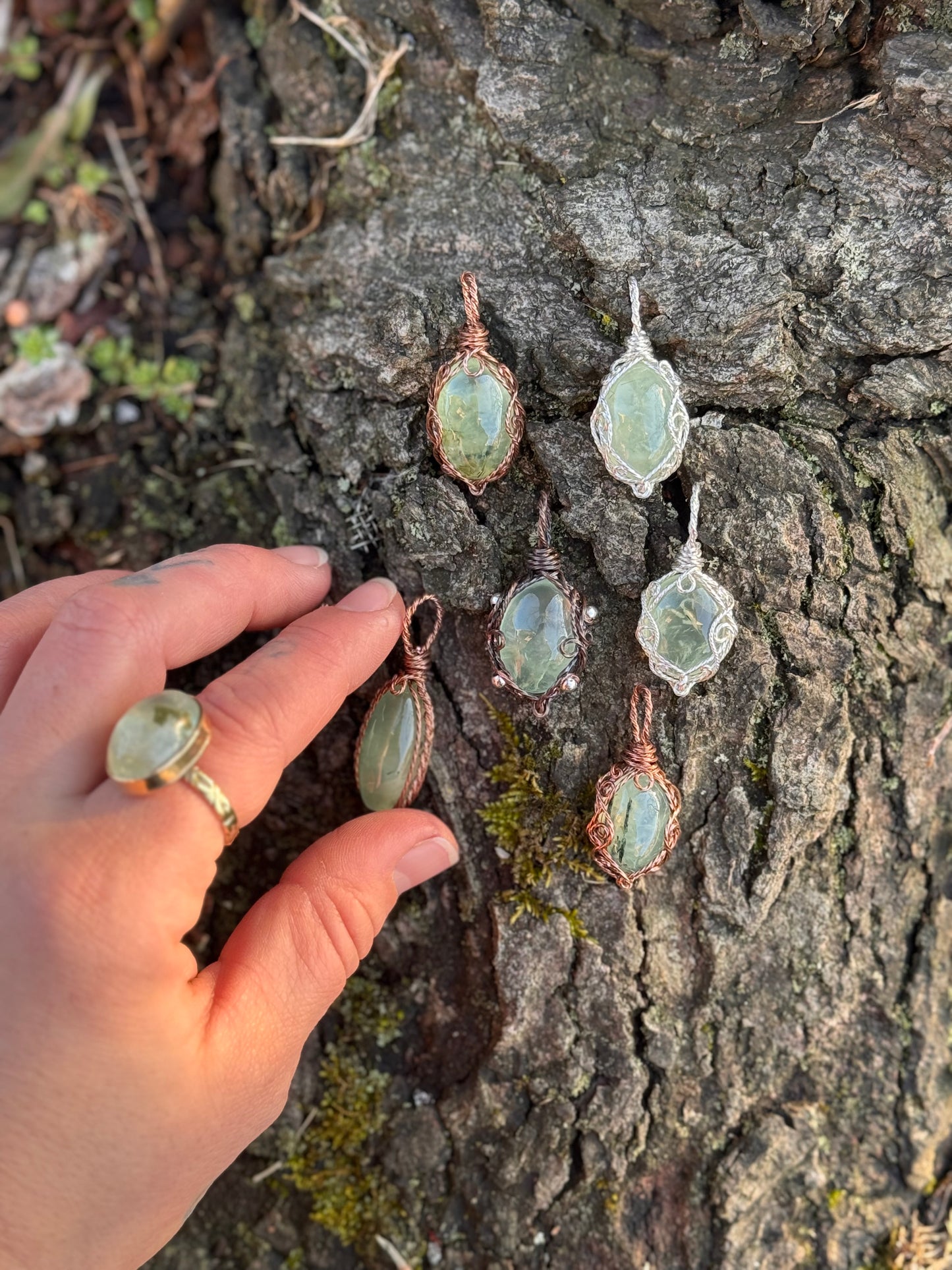 Prehnite Druid in Sterling