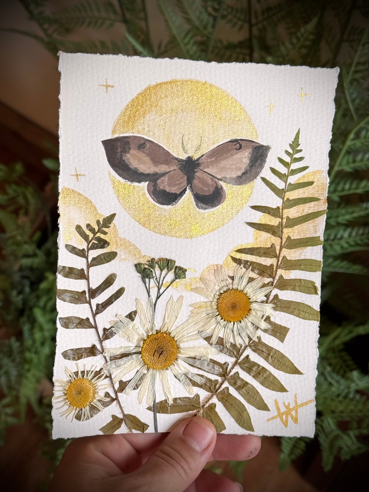 Watercolor and botanical painting 5x7