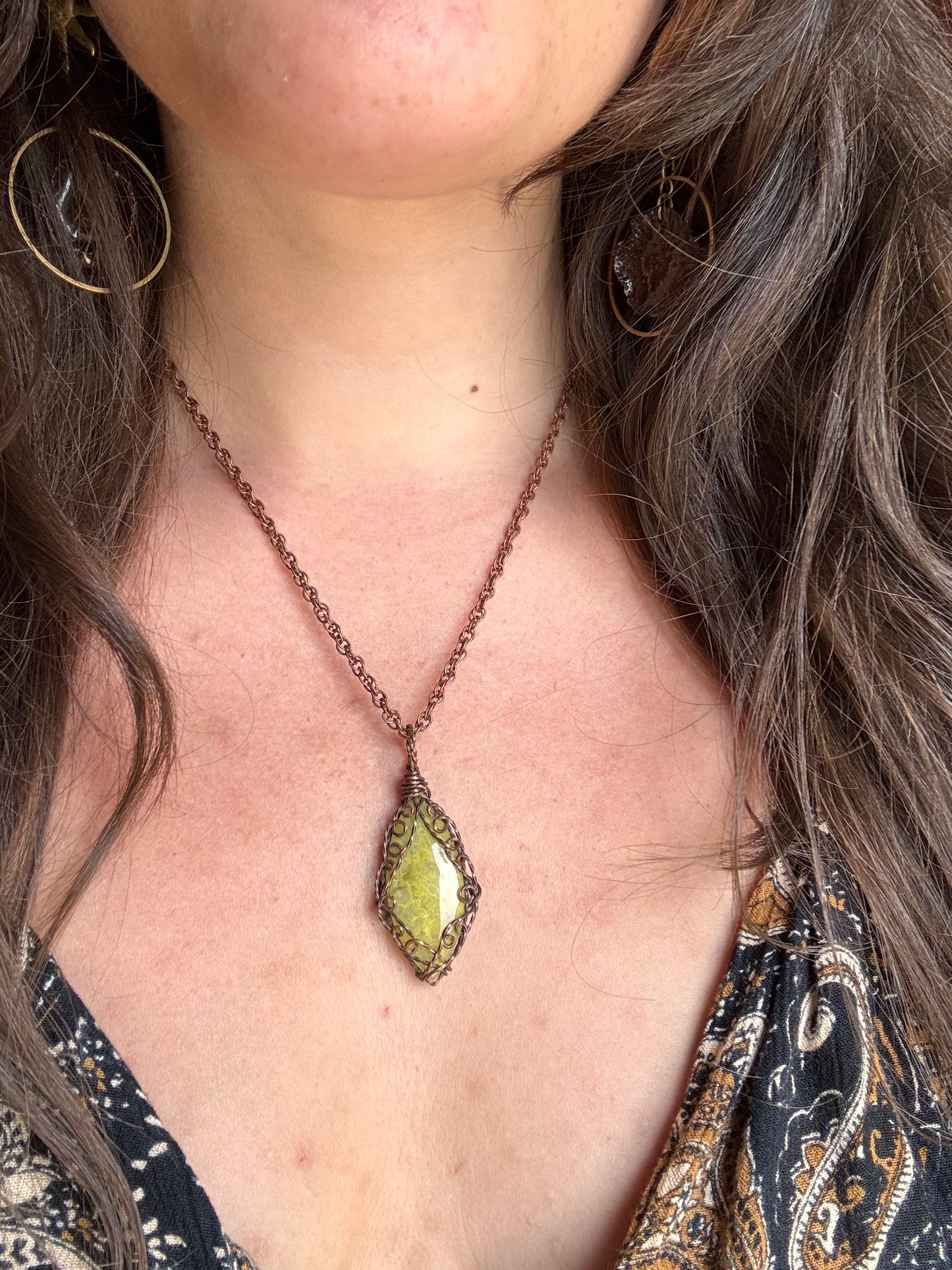 Green Opal Druid Pendant