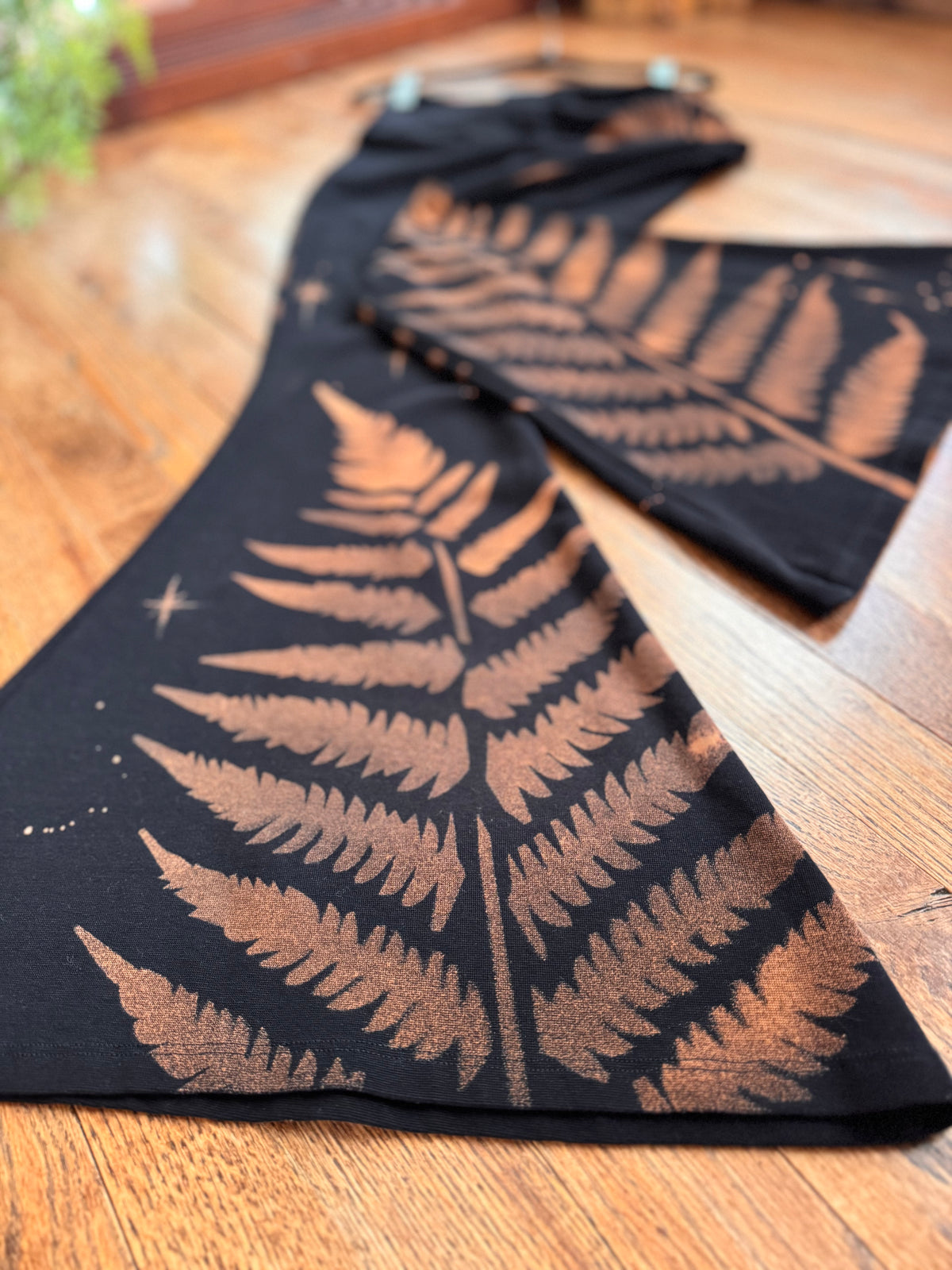 NEW Size Large Fern Organic Cotton Bell Bottoms