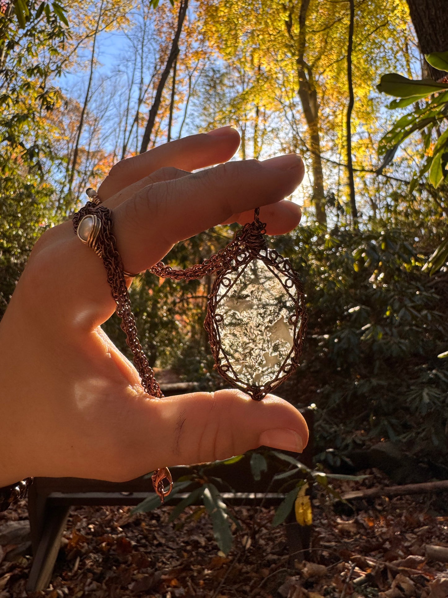 Large Moss Agate Druid
