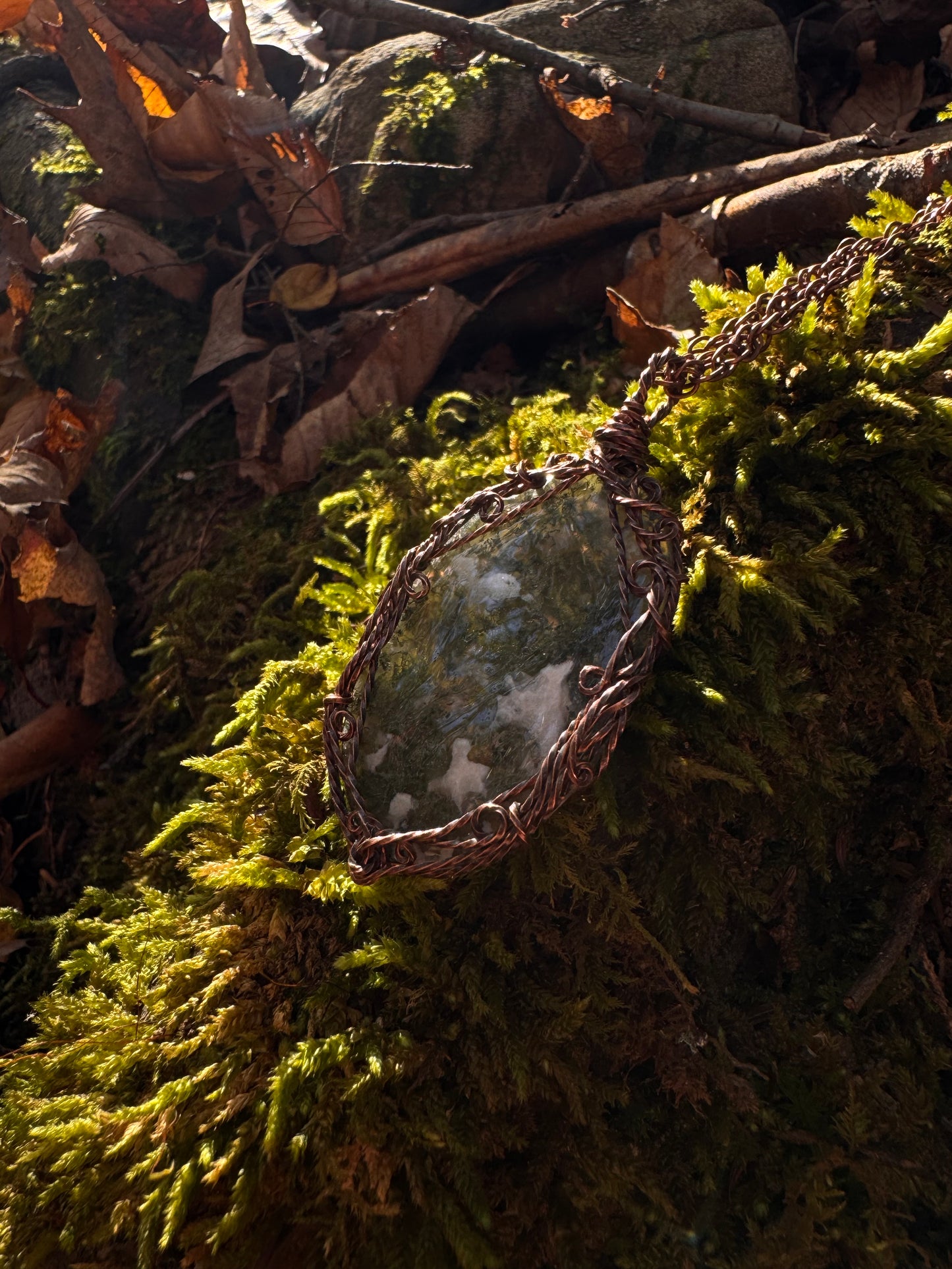 Large Moss Agate Druid