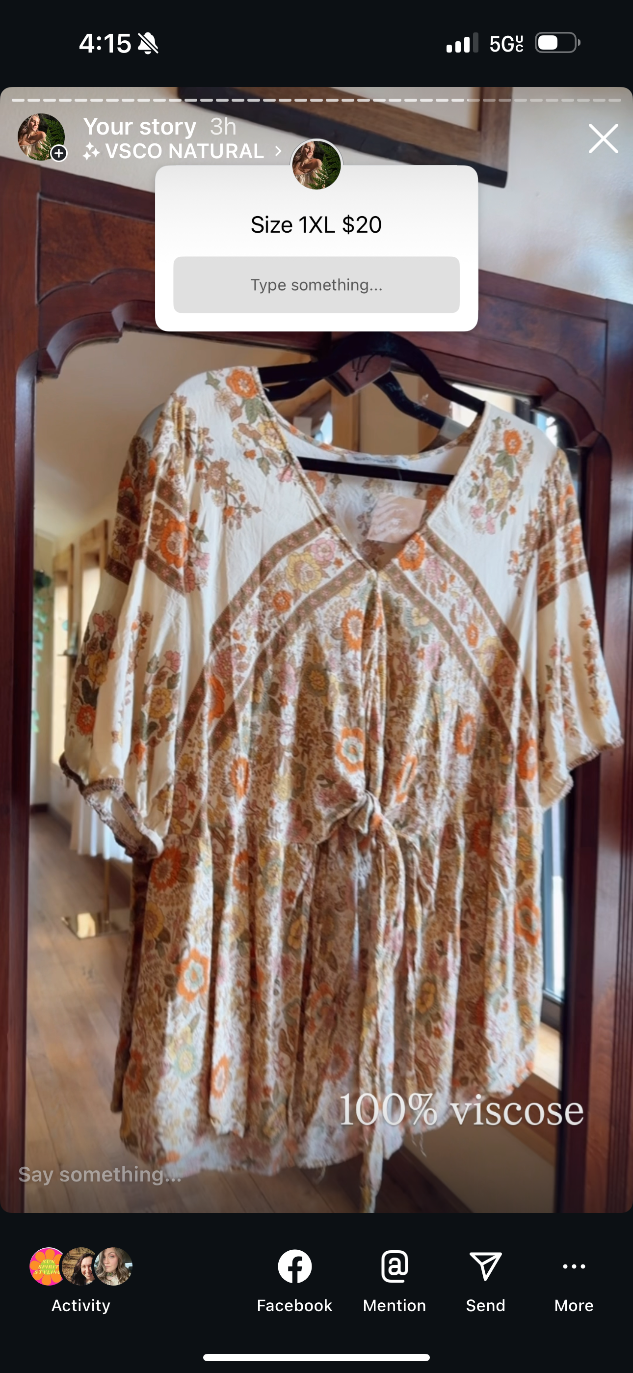 Boho top for Bonnie