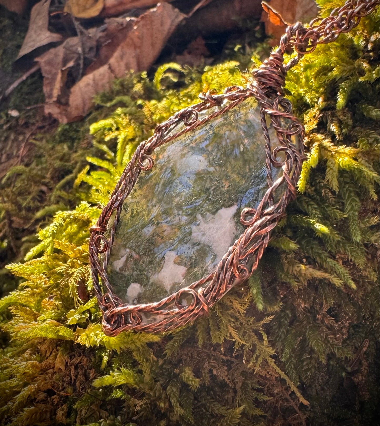 Large Moss Agate Druid