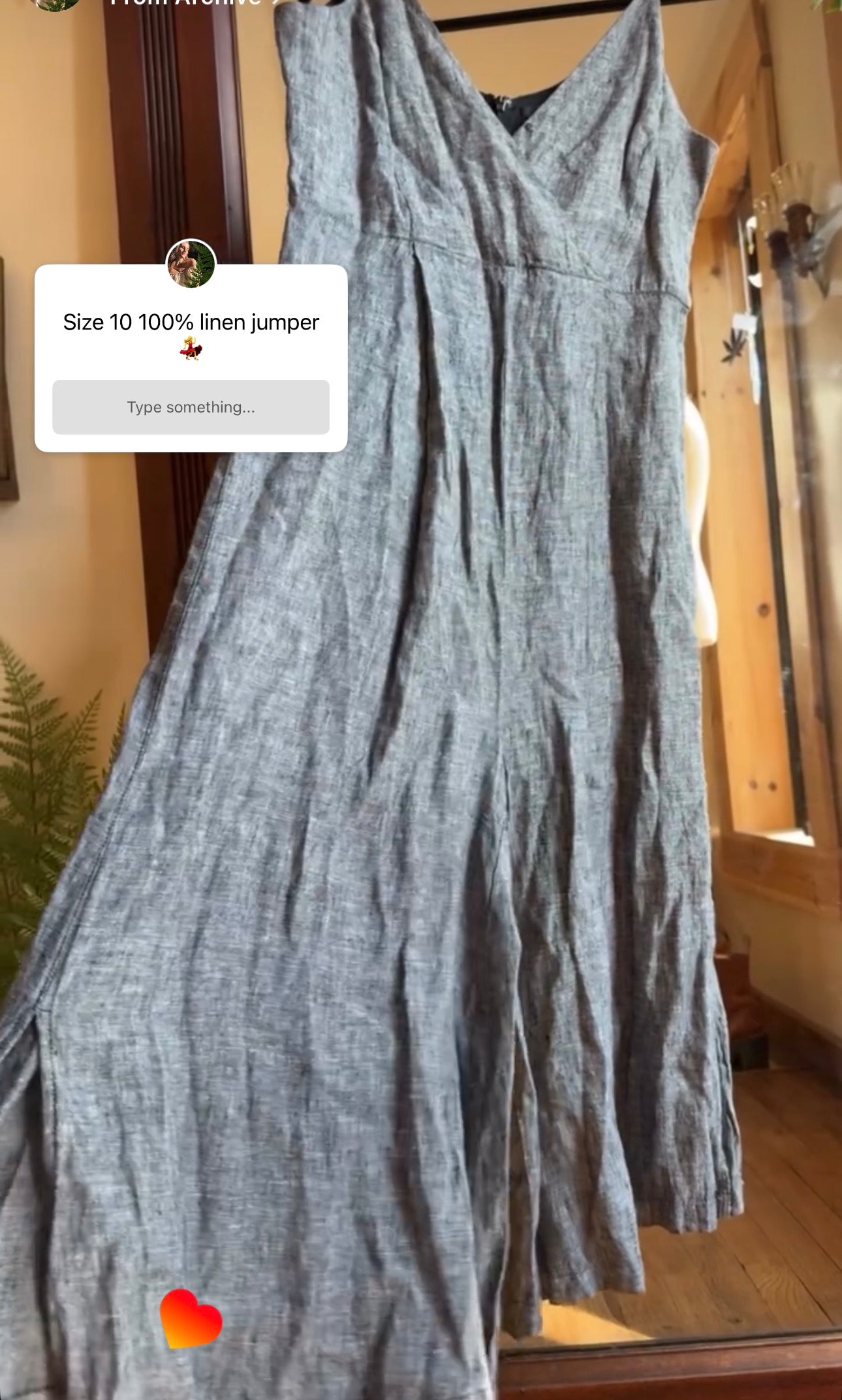 Size L 100% linen jumper