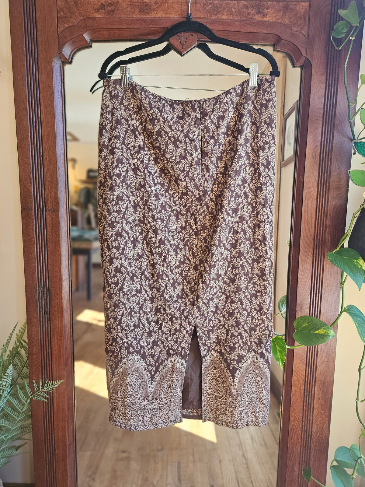 Size Large Brown & Cream Skirt