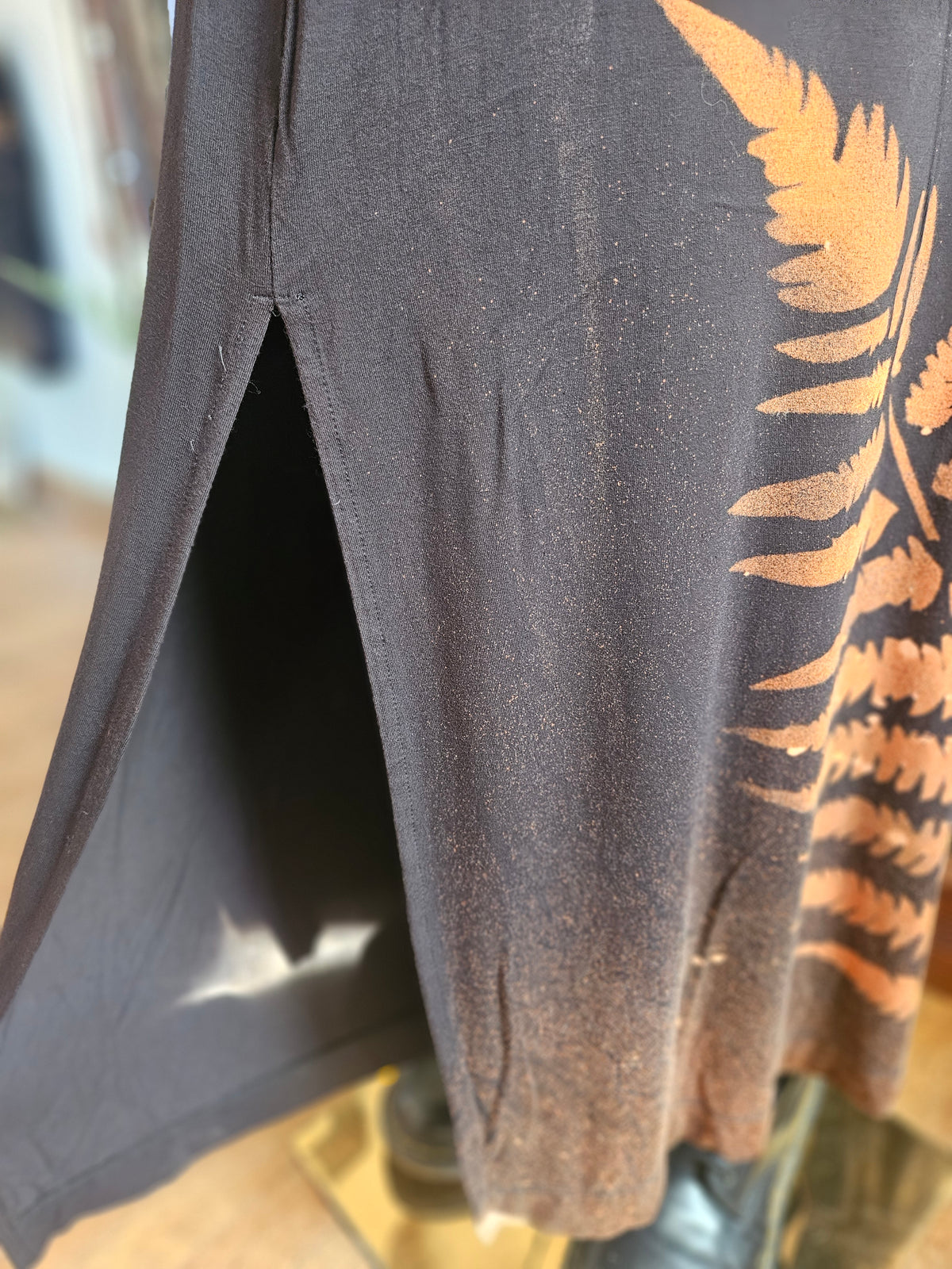 Size XS Upcycled Hand Painted Bleach Dress