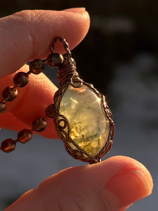 Prehnite Druid in Copper ii