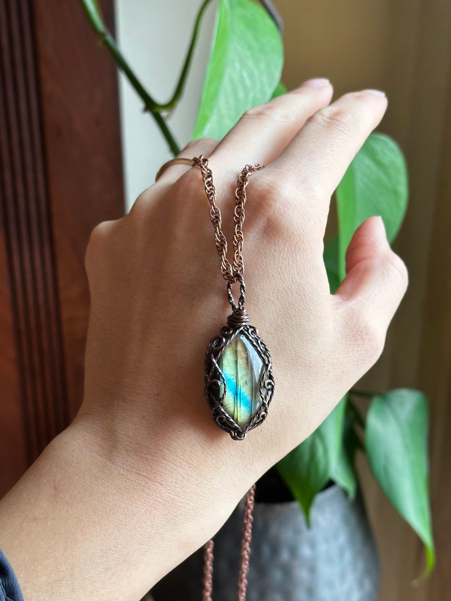 Labradorite Druid in copper