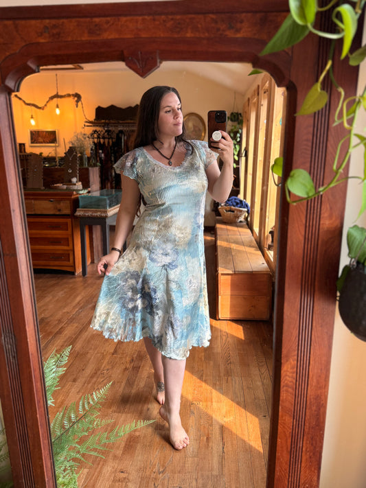 Silky Blue Fairy Dress M