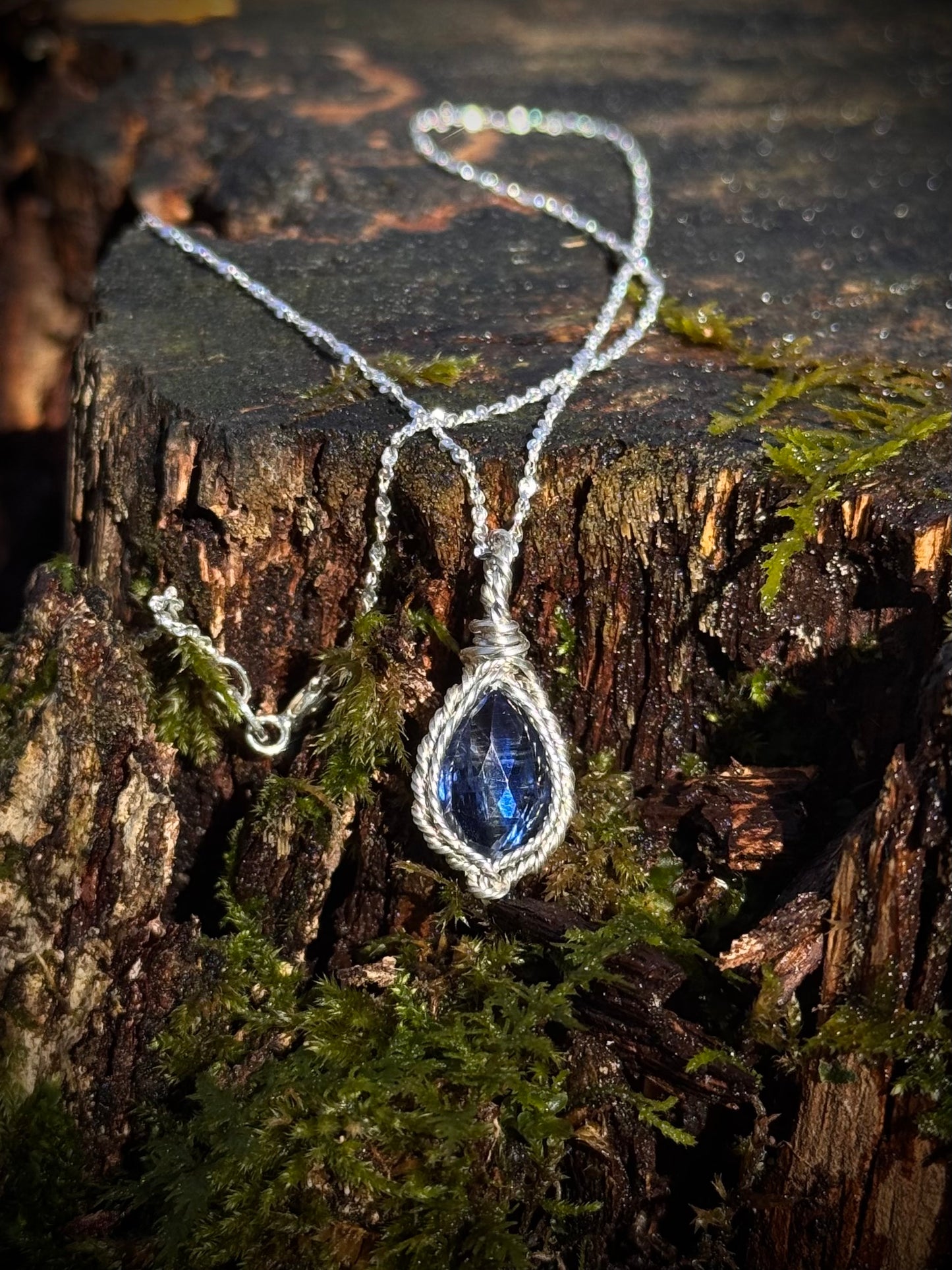 Kyanite Specialty Pendant ~ Sterling