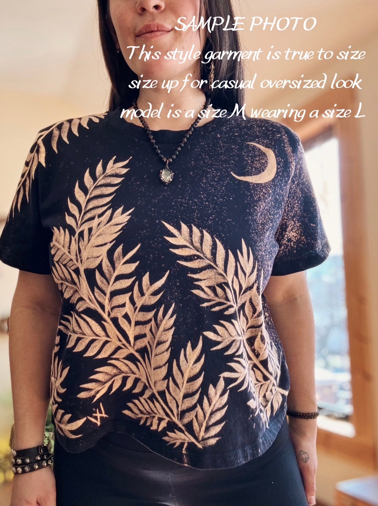 Handpainted boxy crop Large