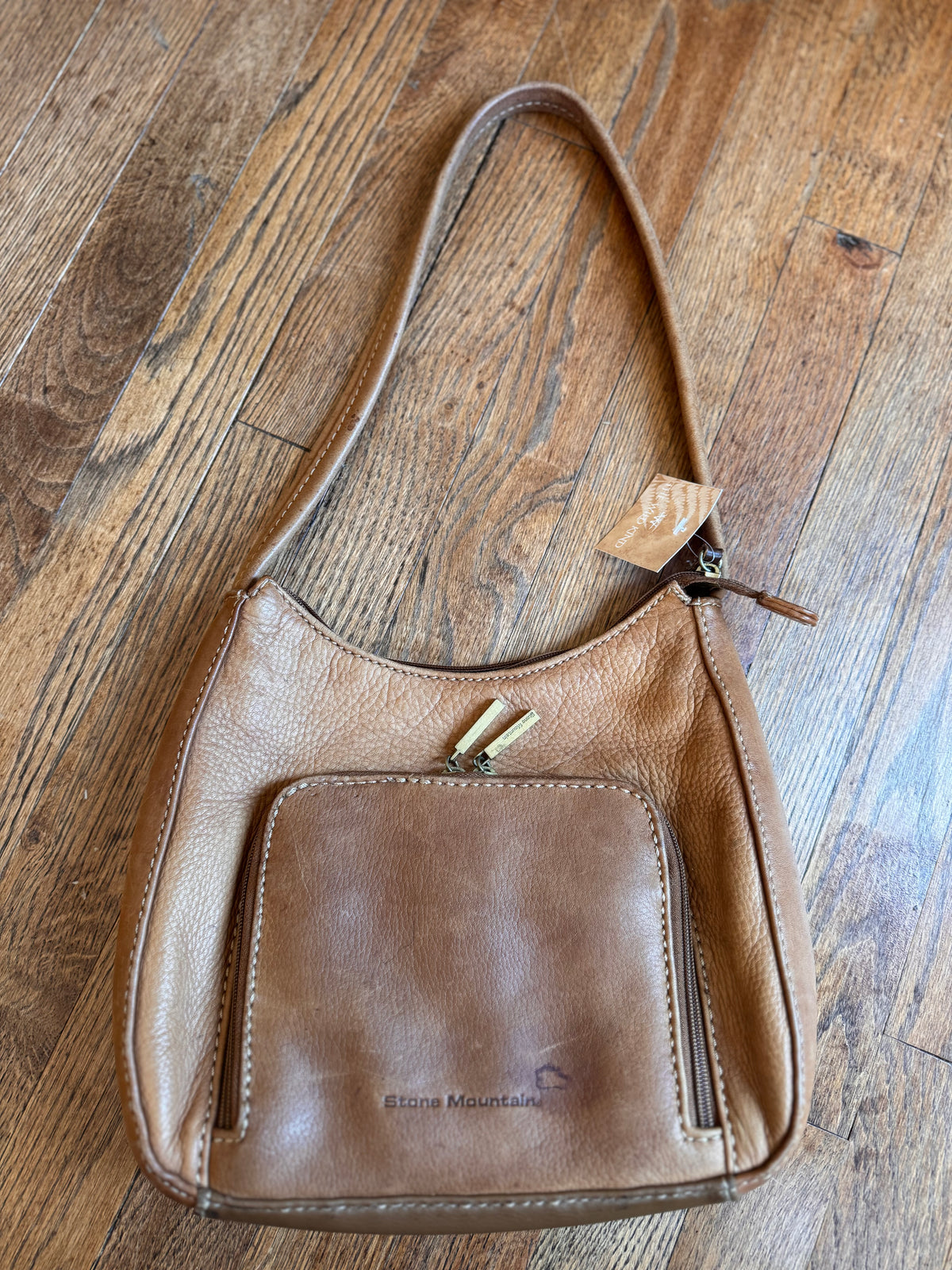 Genuine leather shoulder bag