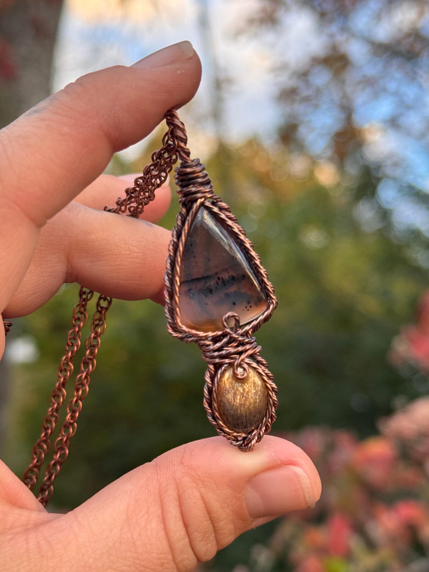 Montana Agate Freyja Pendant