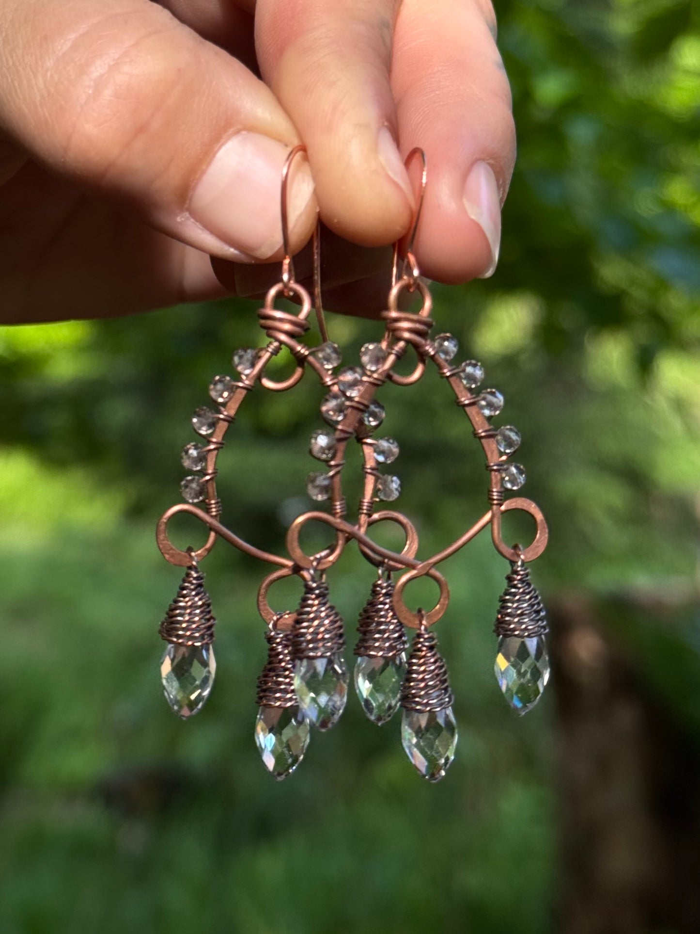 Belle Earrings ~ multi gem options