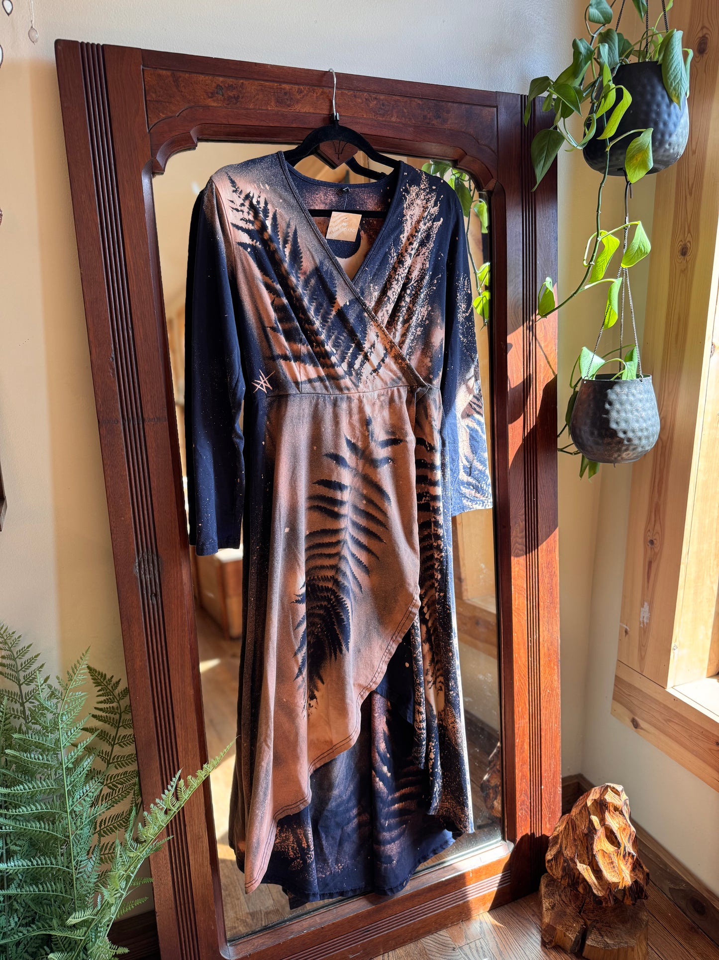 Abstract Fern dress~ size M/L