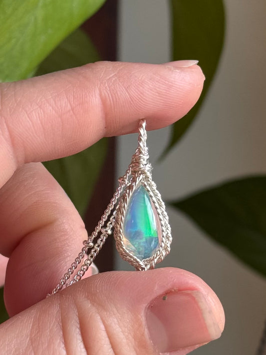 Genuine Opal in Sterling Silver