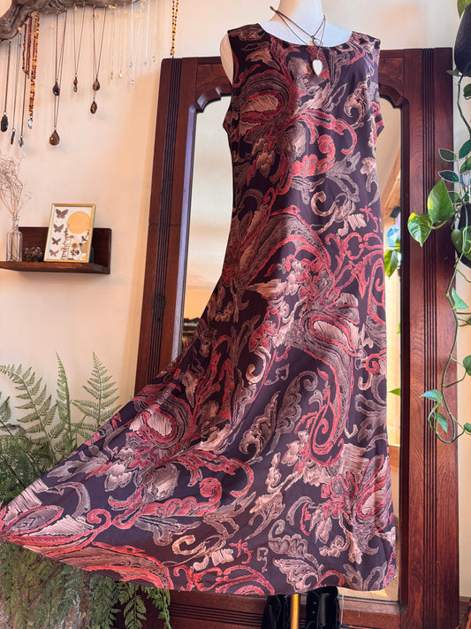 Size XL (14) vintage paisley dress