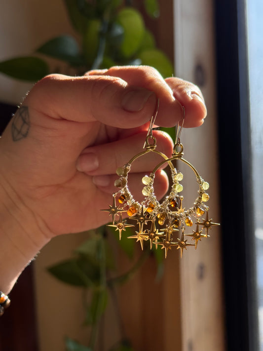 Earth tone Andromeda Earrings