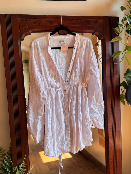 Petal Pink Lightweight Tunic/Top/Cover up XL