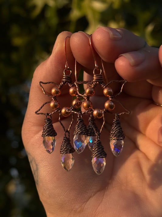 Lotus Chandelier Earrings