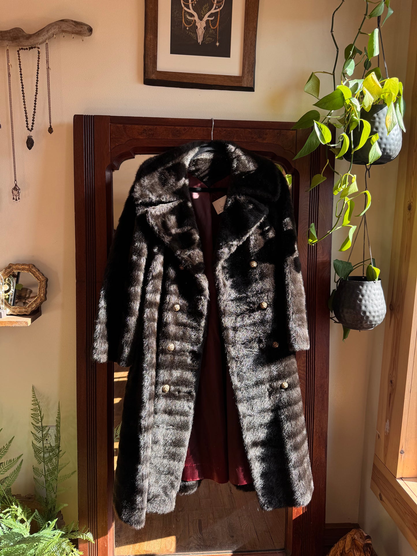 Vintage faux fur coat