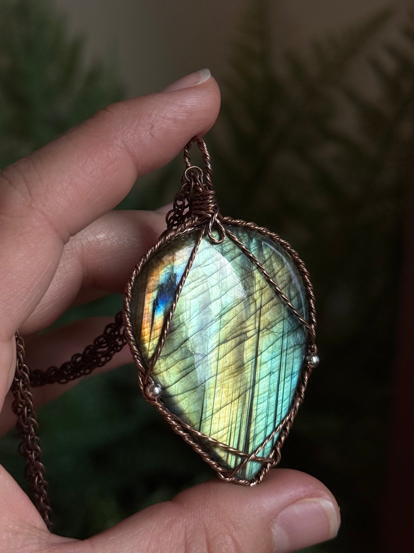 Big and Bold Labradorite Medallion