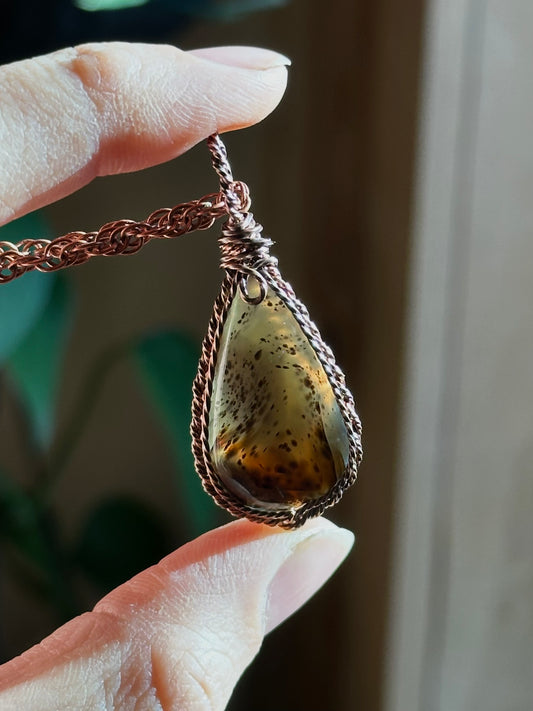 Montana Agate in copper