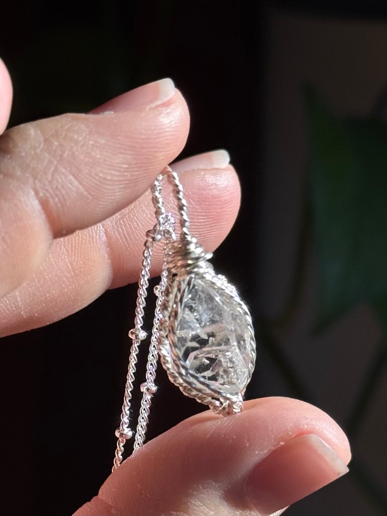 Herkimer Diamond ~ Sterling