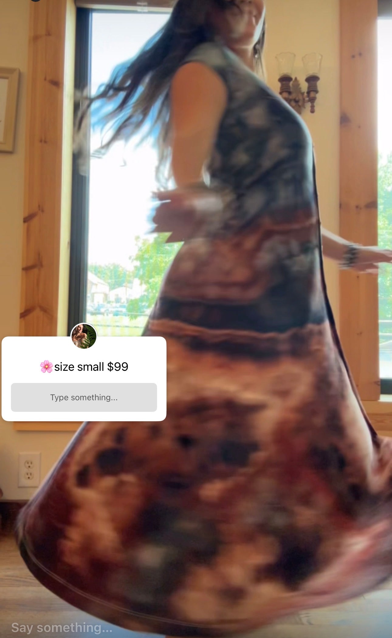 Size S button down Katya Moon Dye dress
