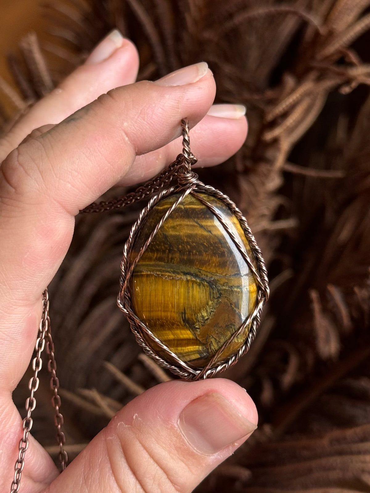 Golden Tigers Eye Customizable Necklace