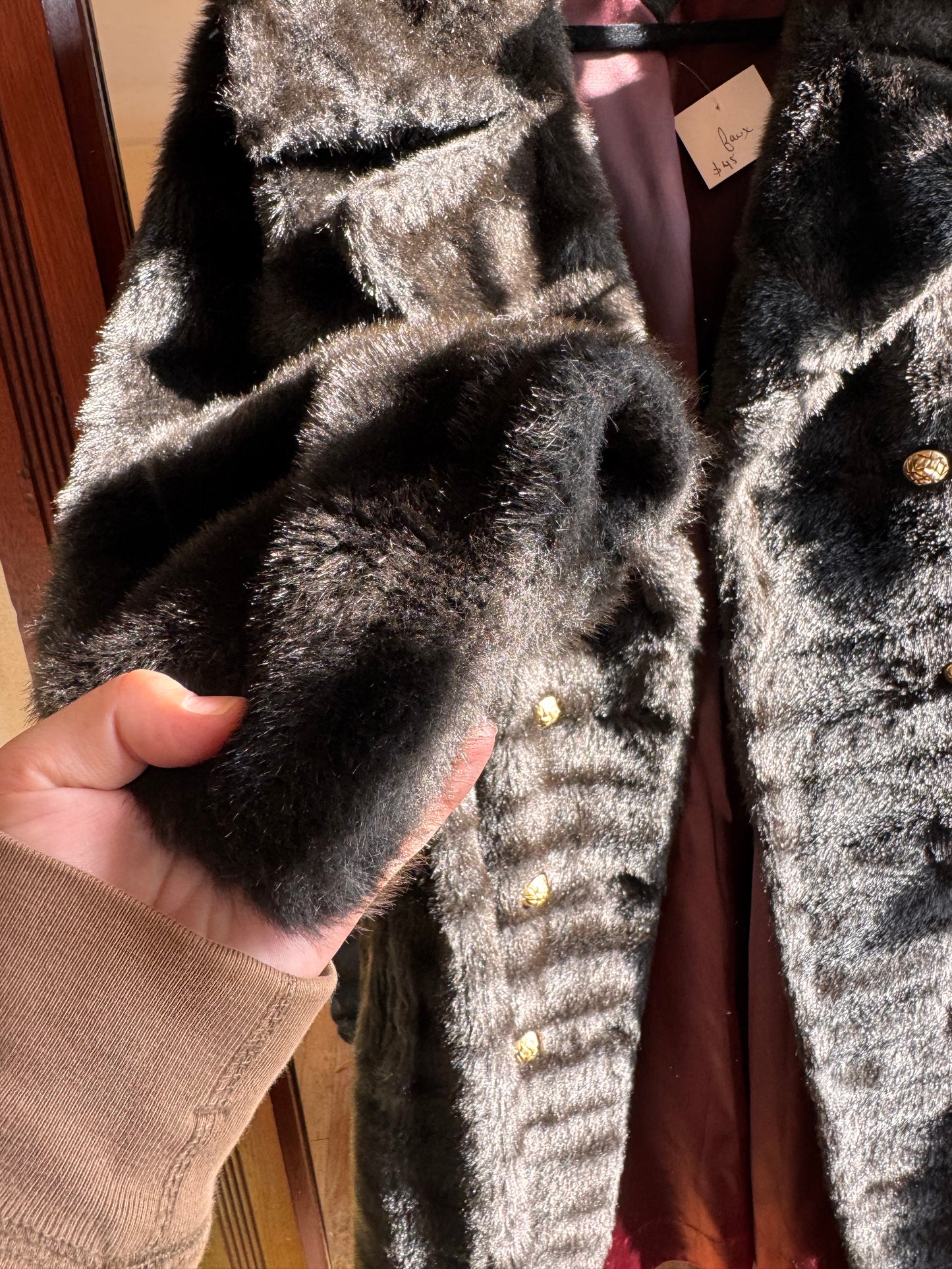 Vintage faux fur coat