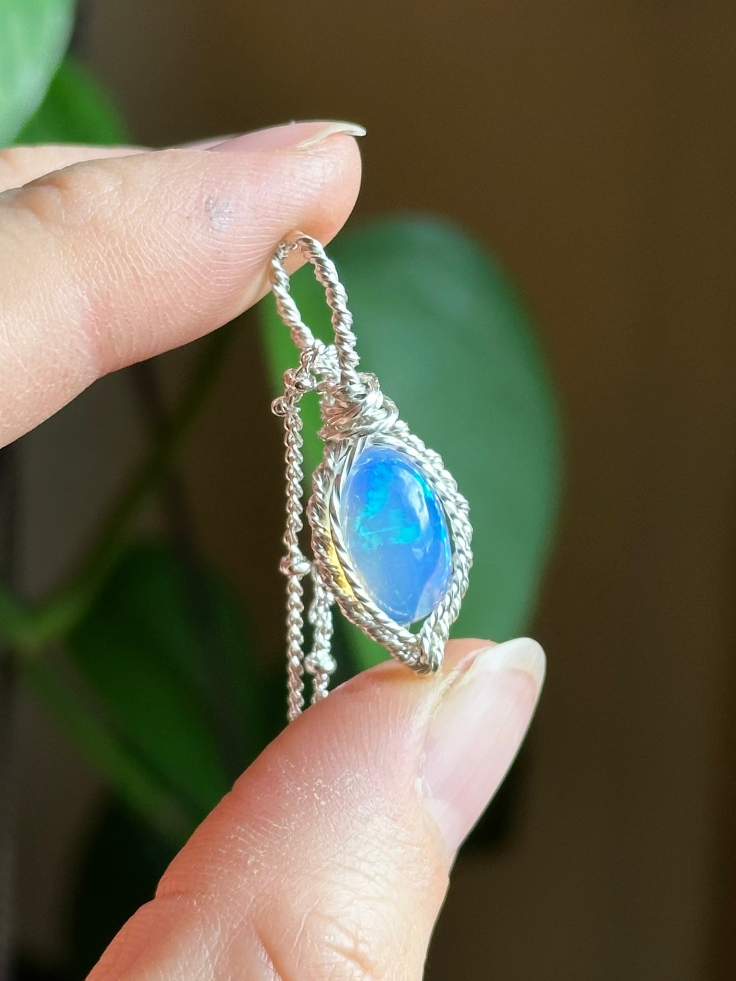 Genuine Opal in Sterling Silver