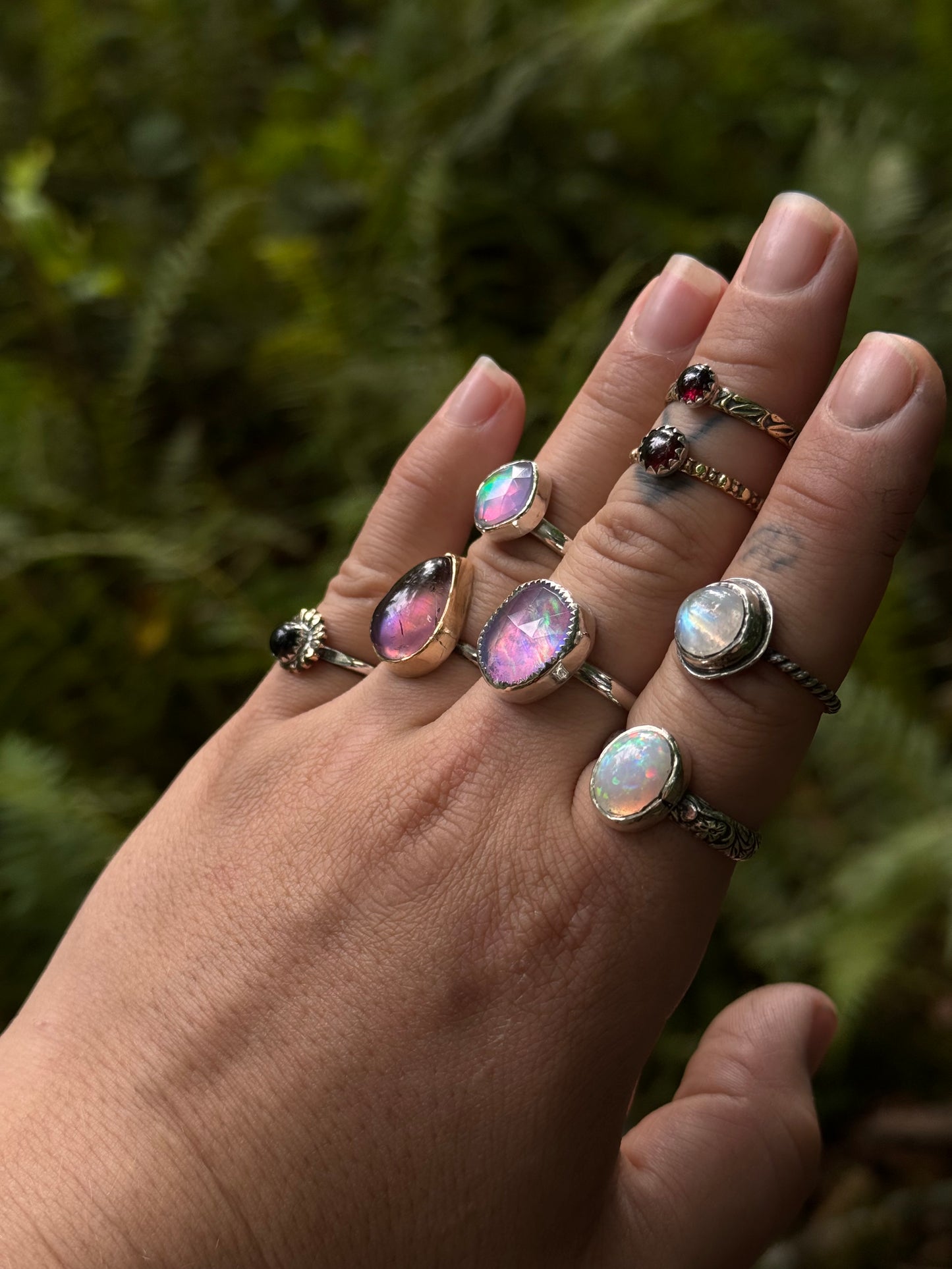 Moonstone Fairy Ring ~ size 7.5