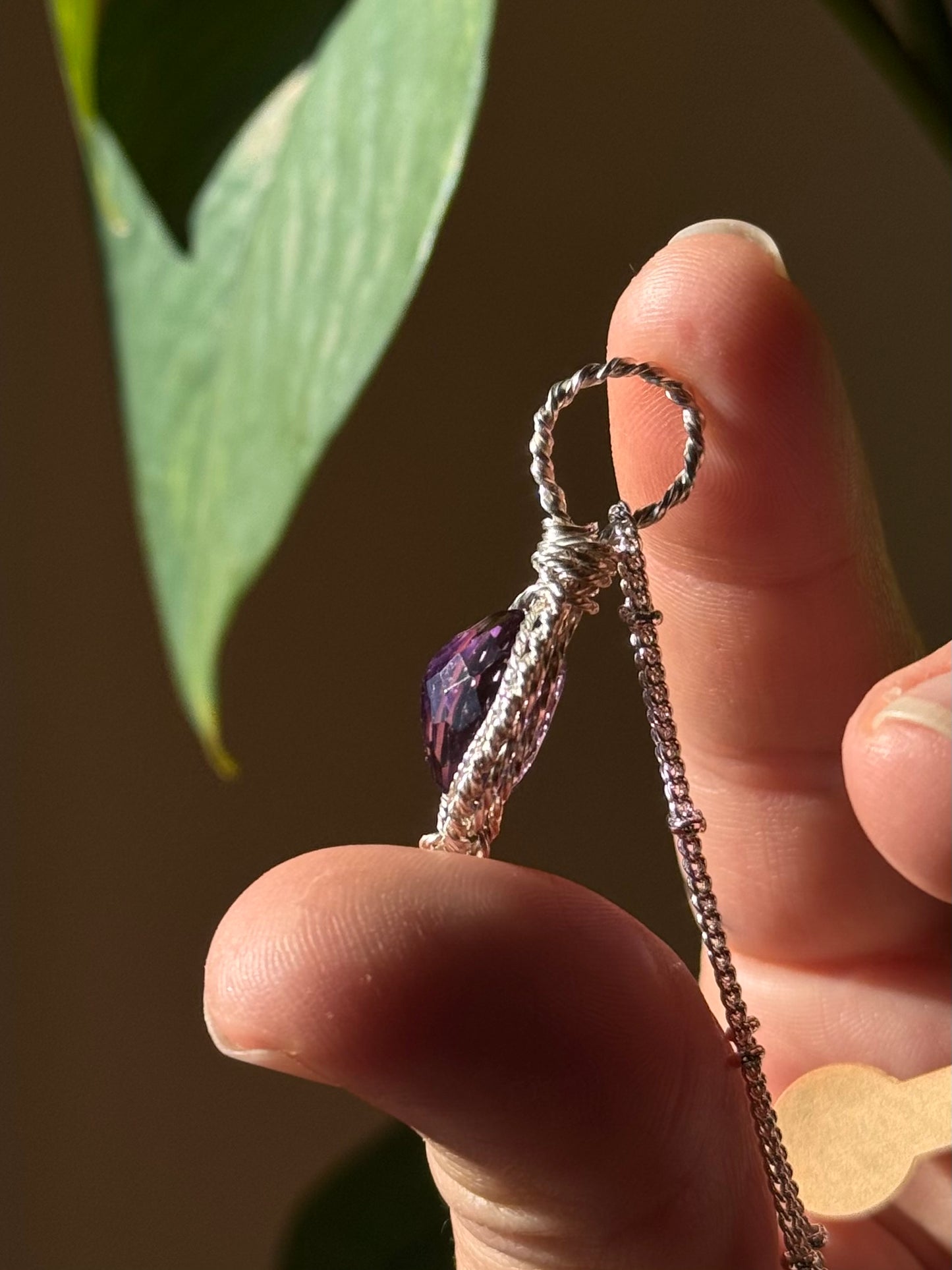 Specialty Faceted Amethyst ~ sterling silver