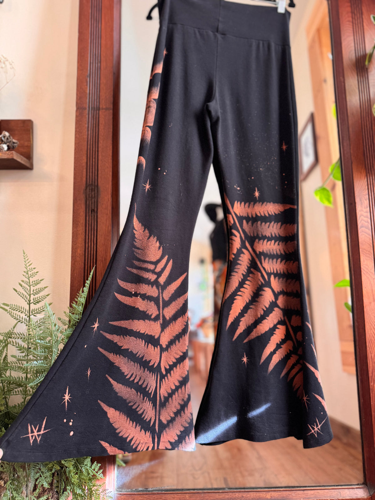 NEW Size Large Moon Phase Organic Cotton Bell Bottoms