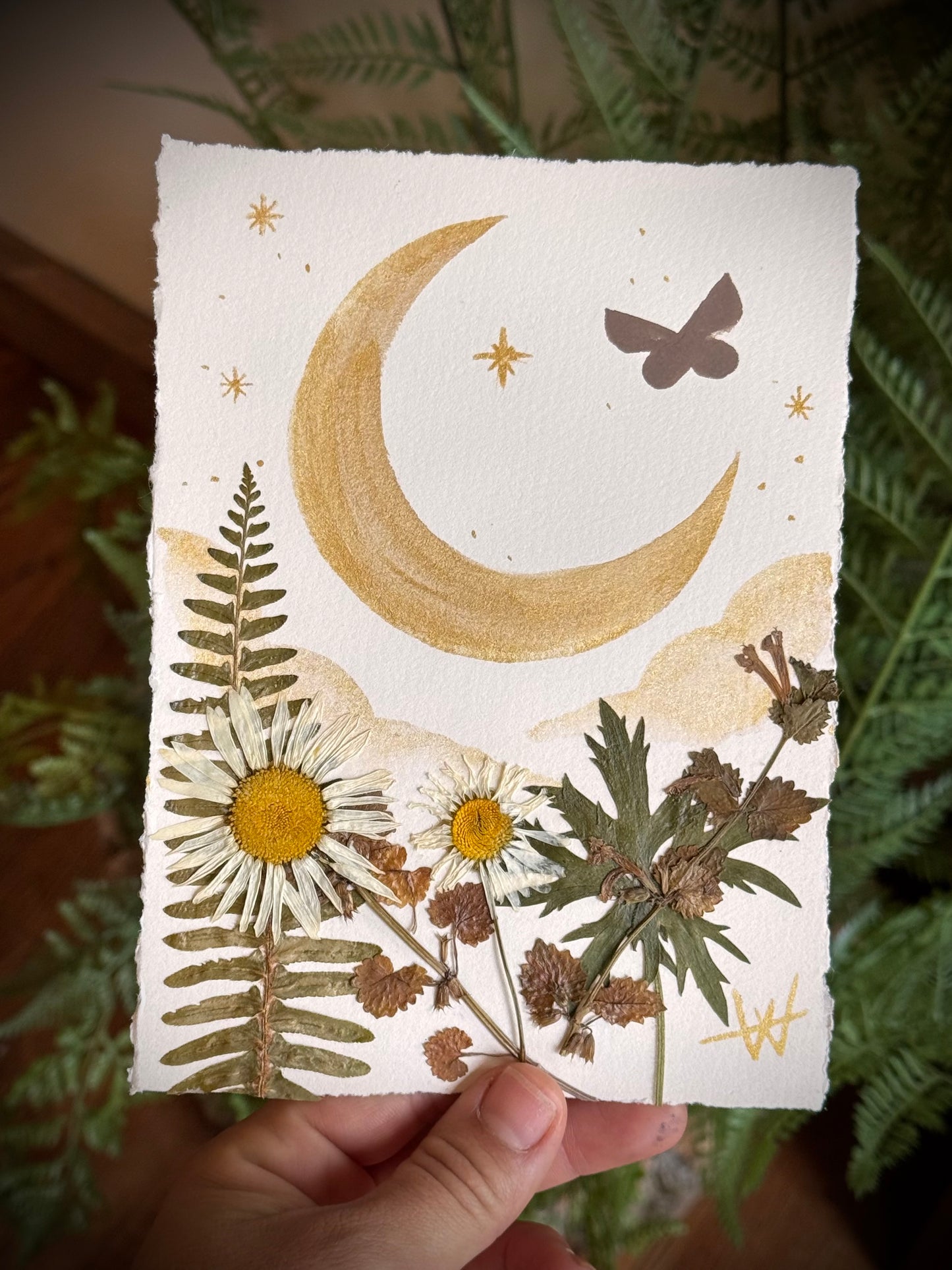 Watercolor and botanical painting 5x7