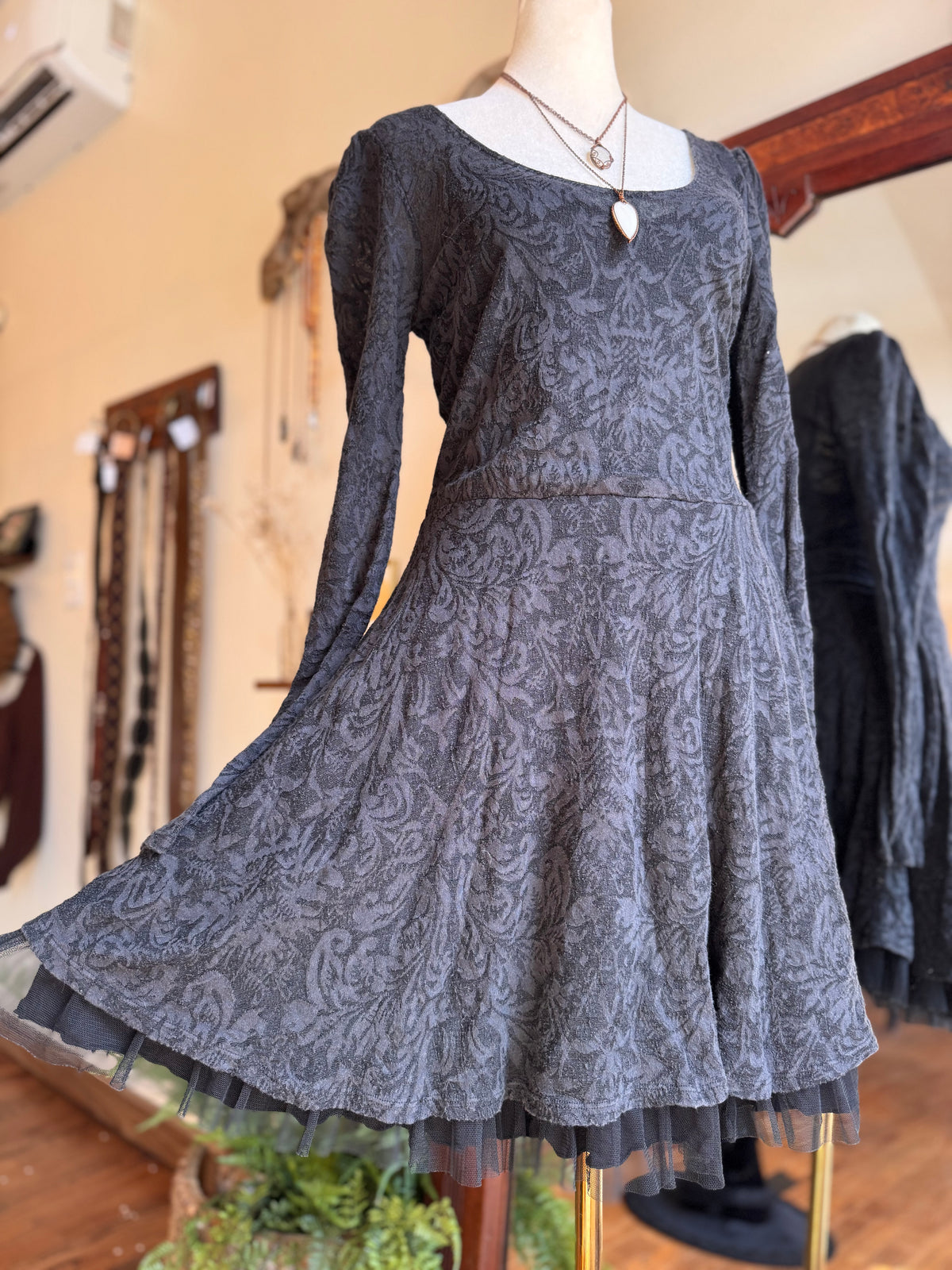 Size Medium charcoal grey Free People dress